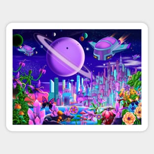 Amazing Cosmic City New Version Sticker